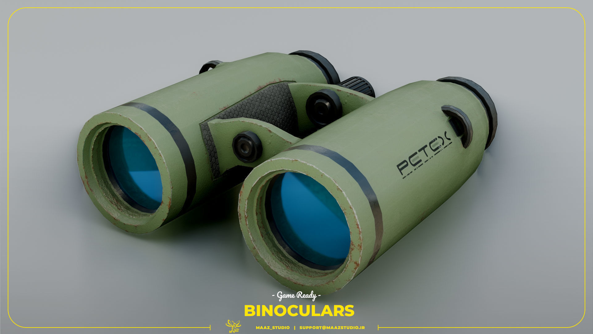 game ready Binoculars 3D asset PBR CGTrader
