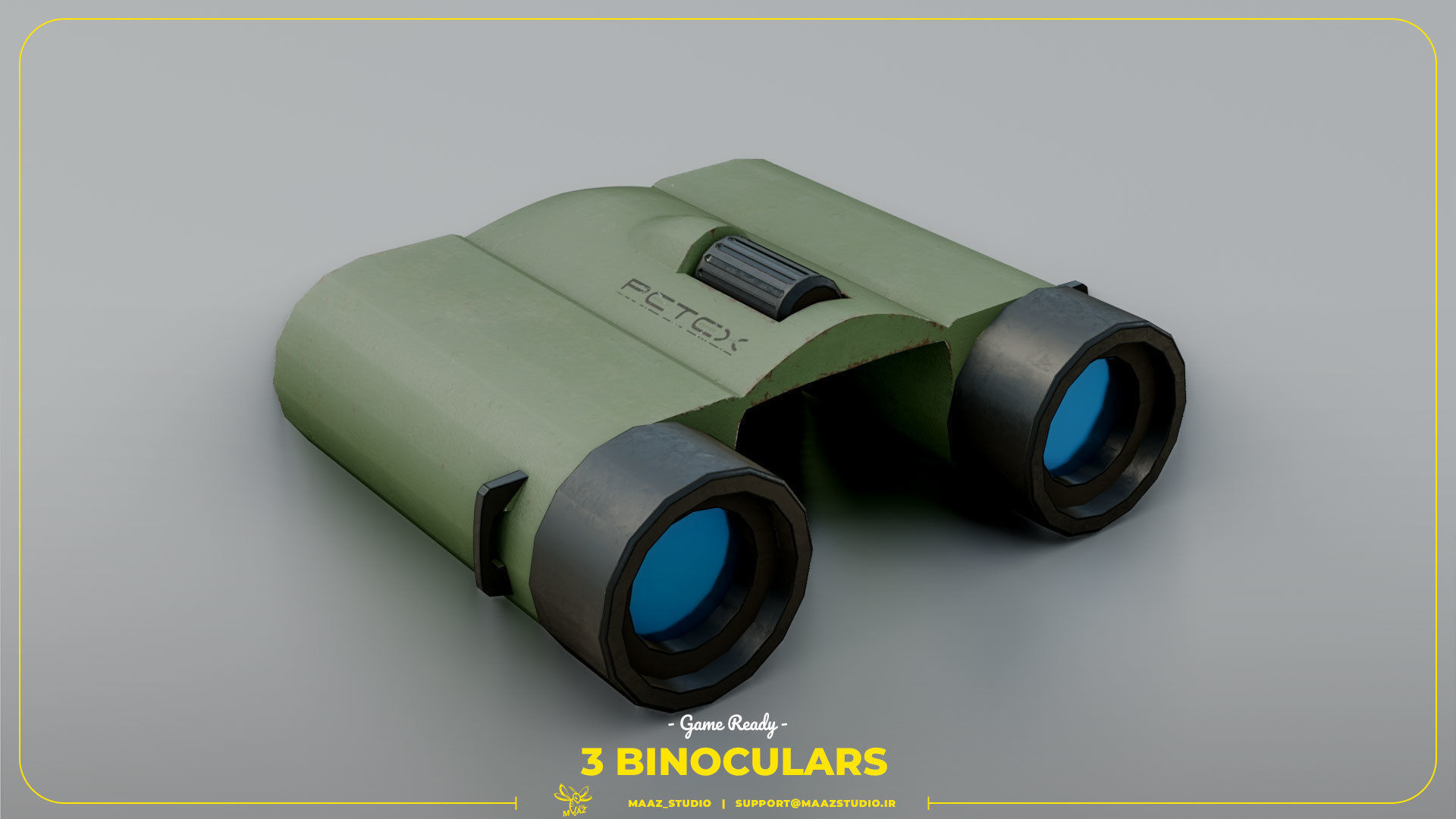 3D model game ready Binoculars VR / AR / lowpoly CGTrader
