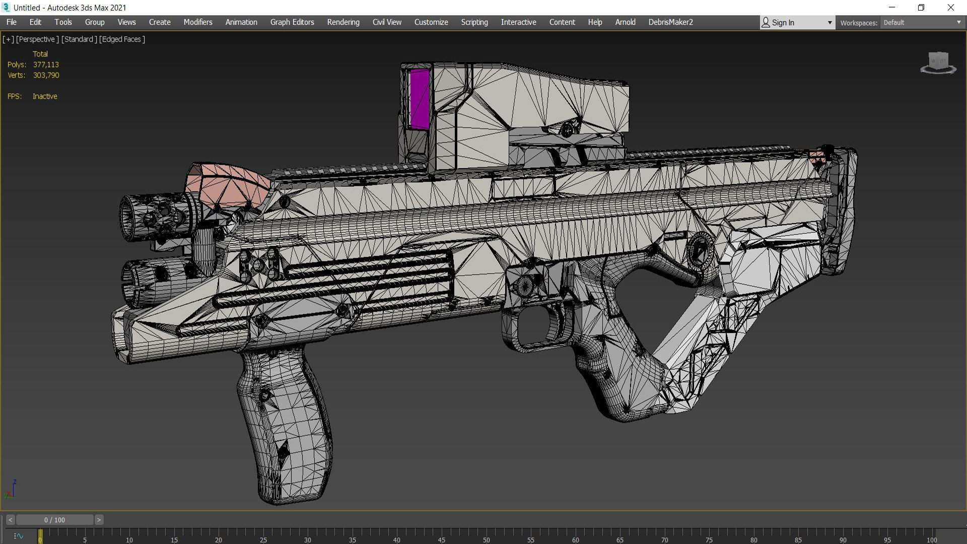 Cousar Crowe Assault Rifle 3D model | CGTrader