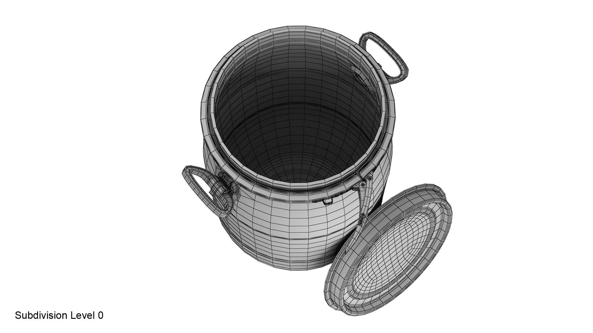 Plastic Barrel With Lid And Handles 3D Model CGTrader Plastic barrel with lid and handles 3d model cgtrader