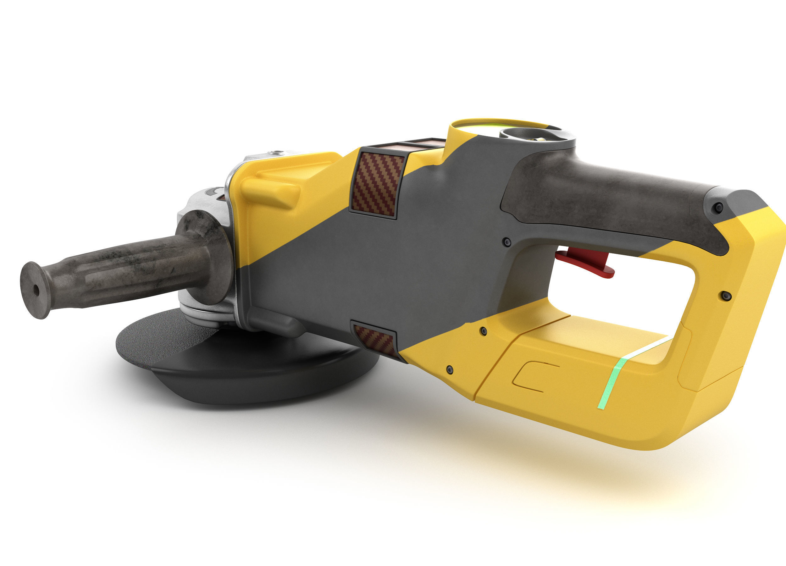 3D model set of modern portable power tools Drill grinder and jigsaw VR