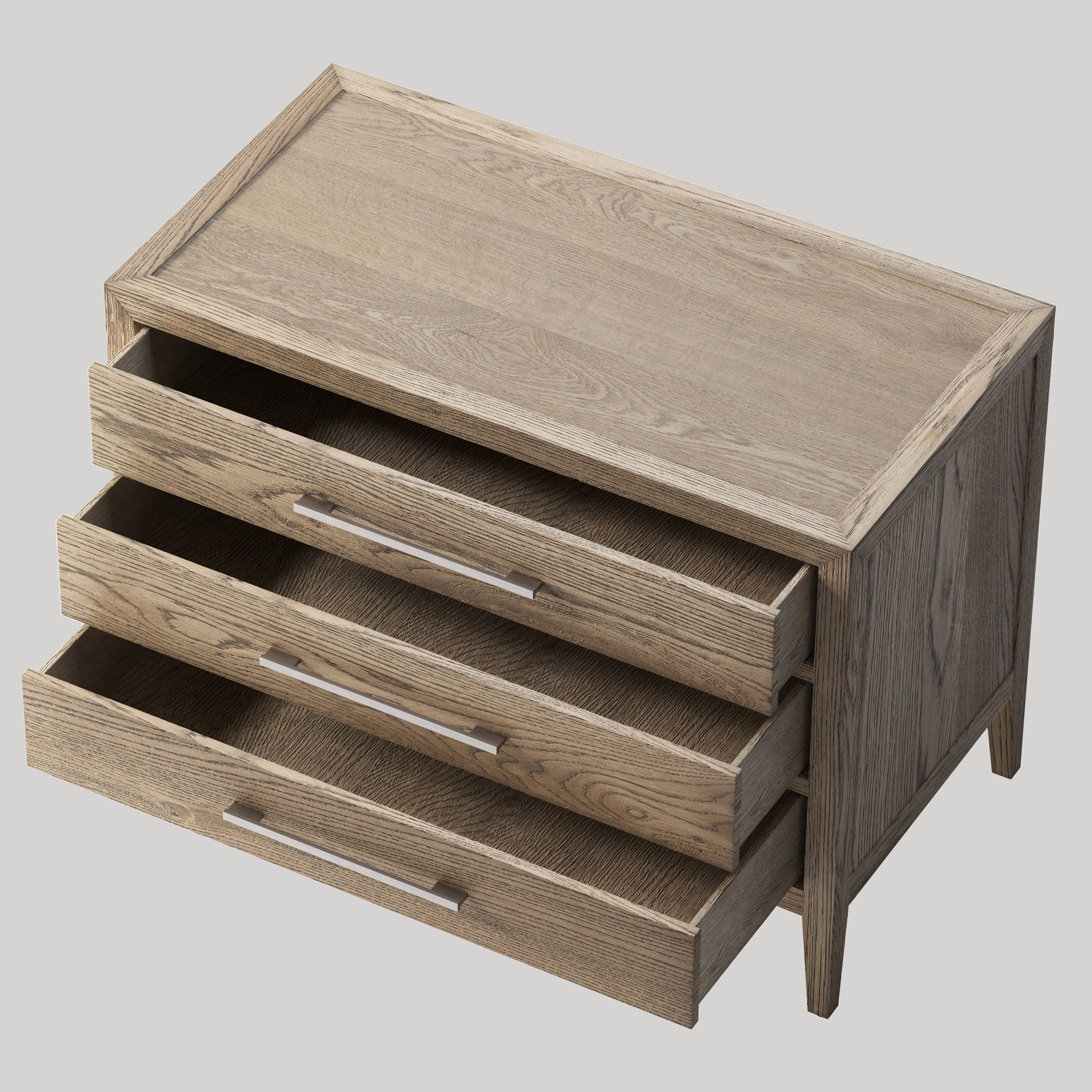 RH FRENCH CONTEMPORARY CLOSED NIGHTSTAND 3D model CGTrader