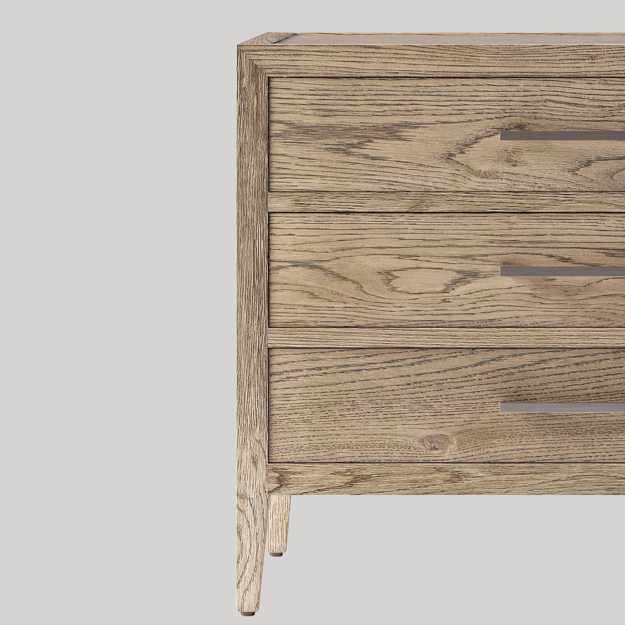 RH FRENCH CONTEMPORARY CLOSED NIGHTSTAND 3D model CGTrader