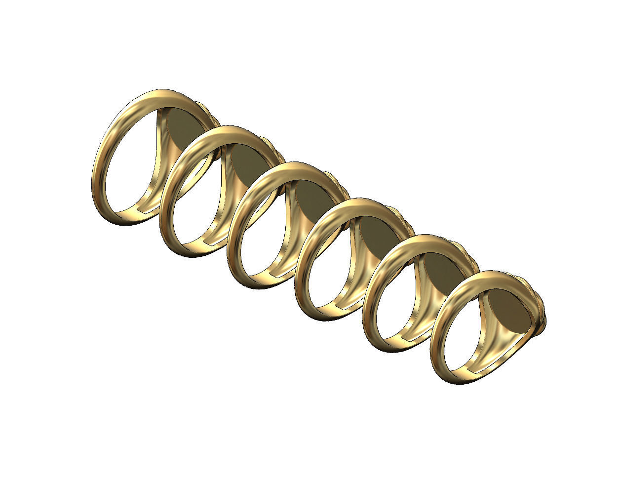 Braided wire engravable oval signet ring 3D model 3D printable | CGTrader