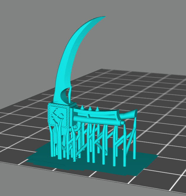 Emperors Scythes power scythe 3D model 3D printable | CGTrader