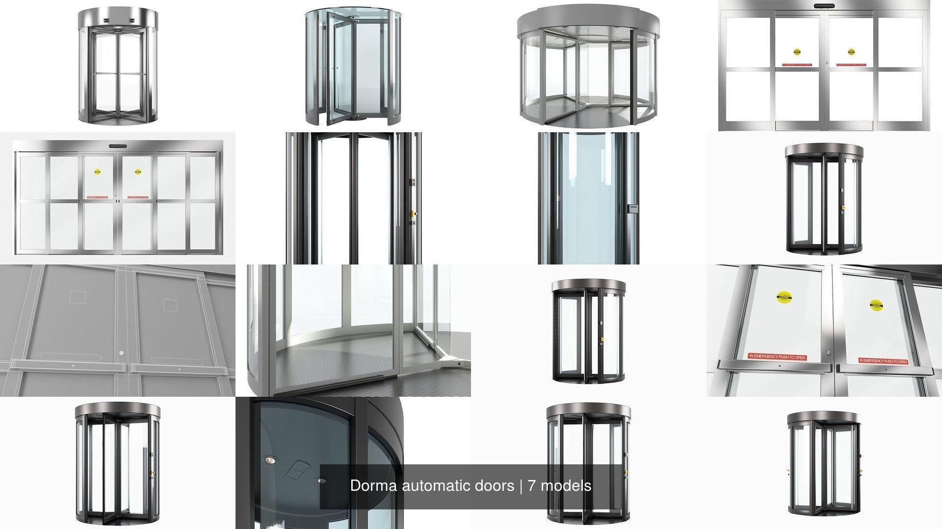 Dorma automatic doors 3D Model Collection CGTrader