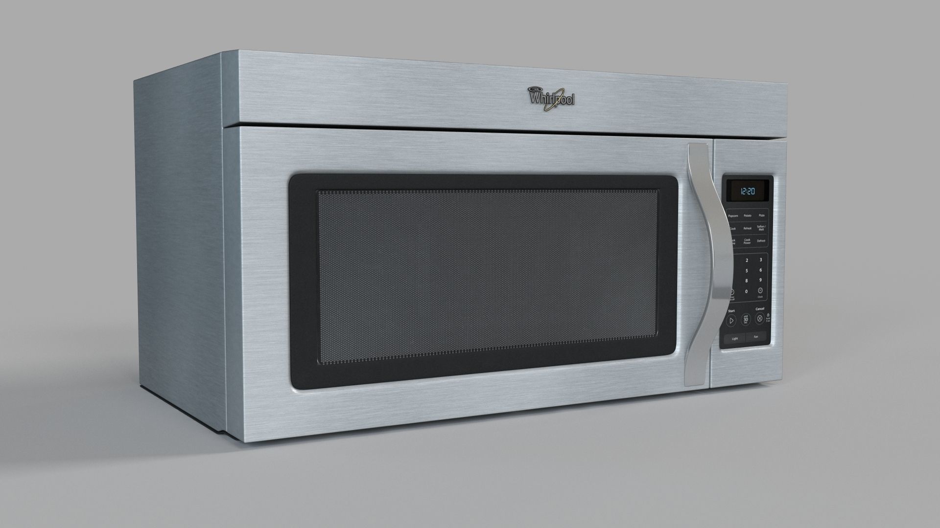 Whirlpool Microwave with Hidden Vent 3D model CGTrader