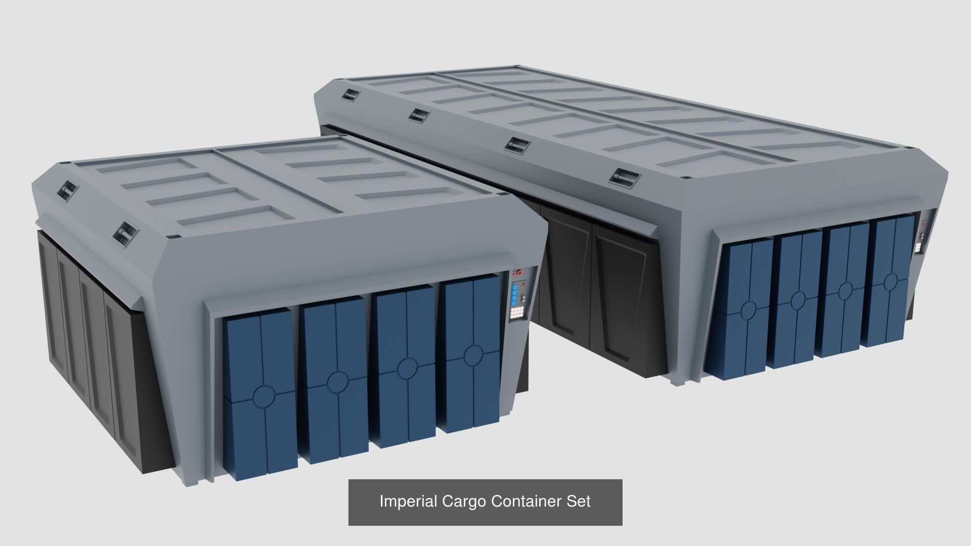 Imperial Hangar Crates Pack 3D Model Collection CGTrader