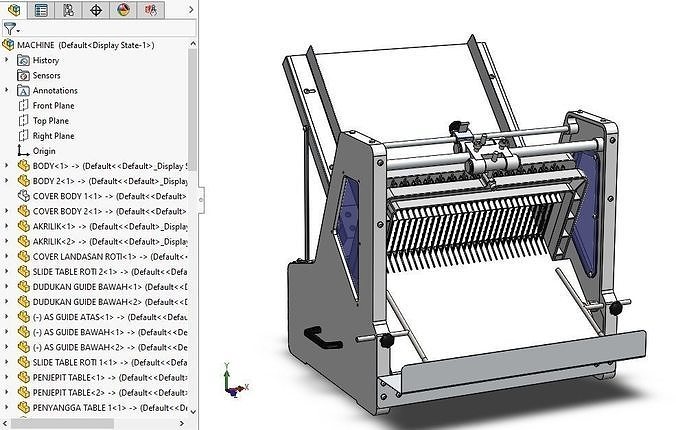 machine bread slicer