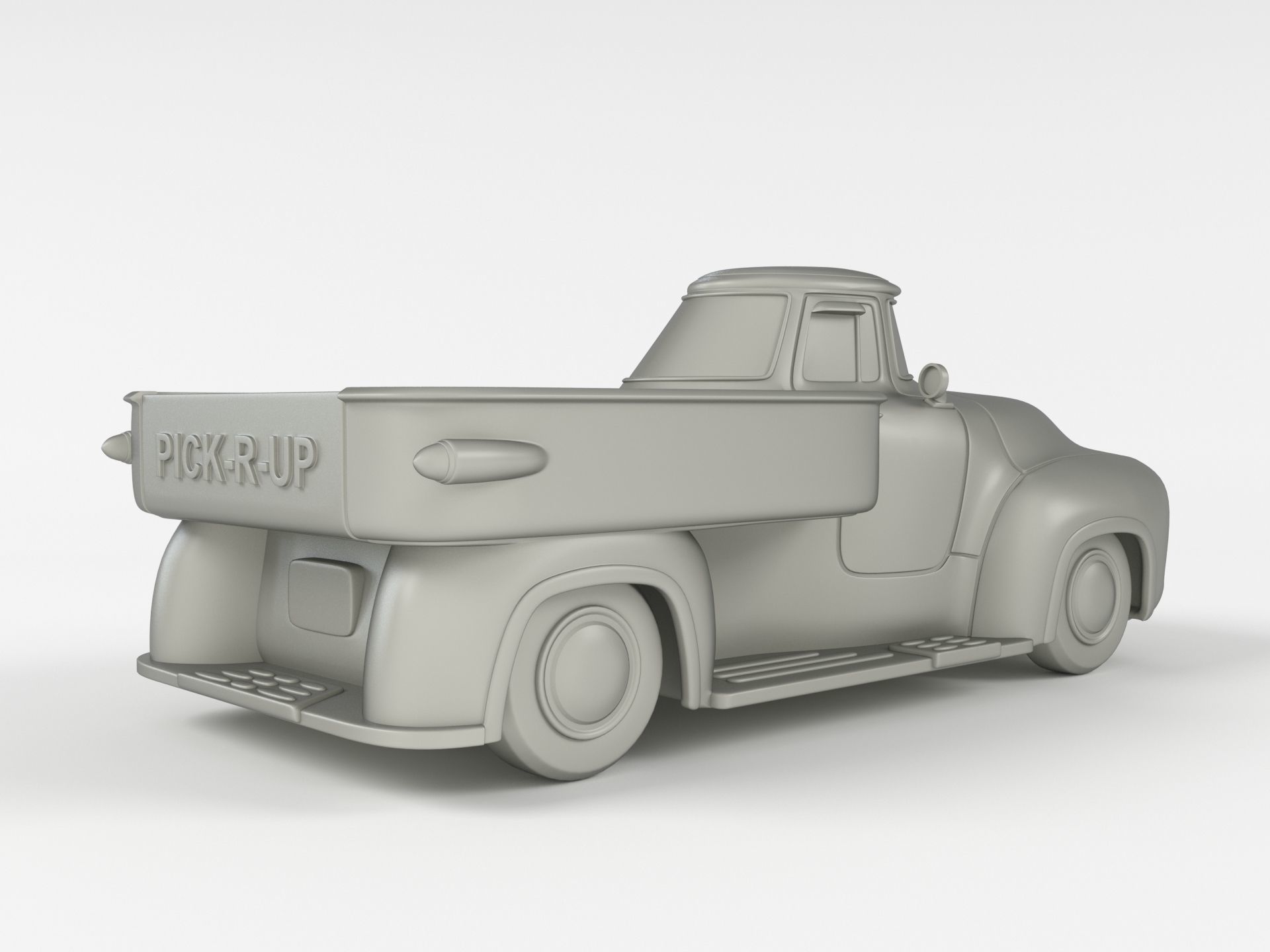 PickRUp Truck Fallout 4 3D model 3D printable CGTrader