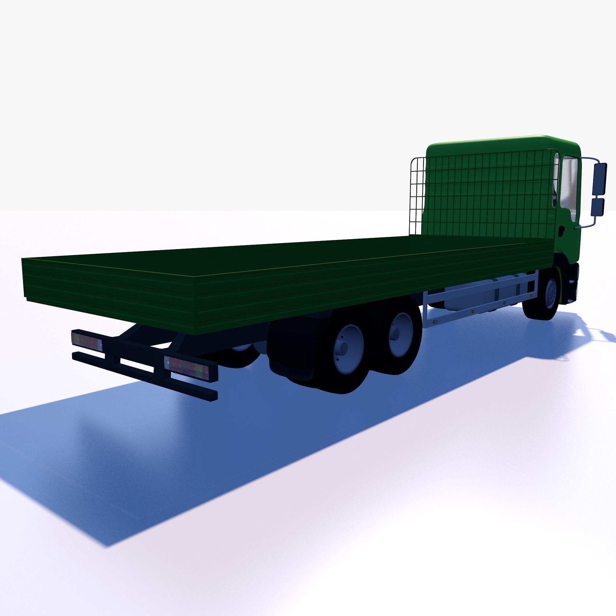 Open body truck 3D model CGTrader