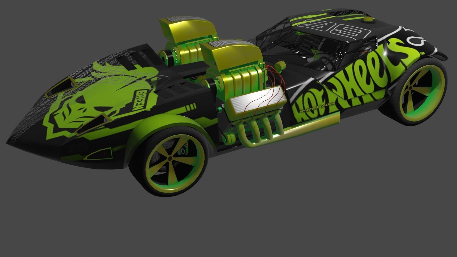 green machine hot wheels