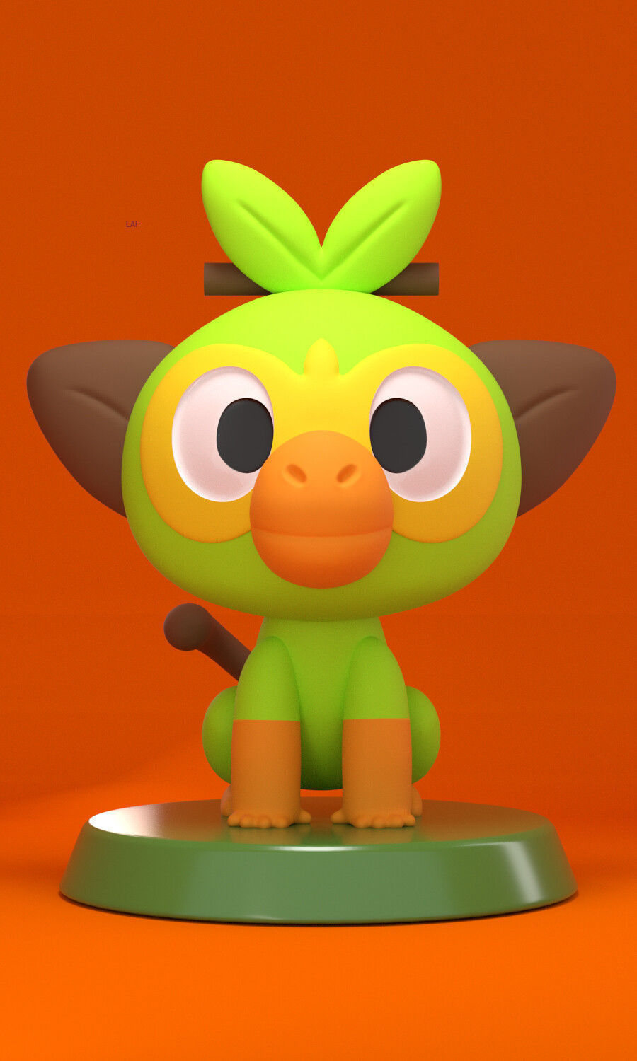 Grookey Pokemon 3D model 3D printable | CGTrader