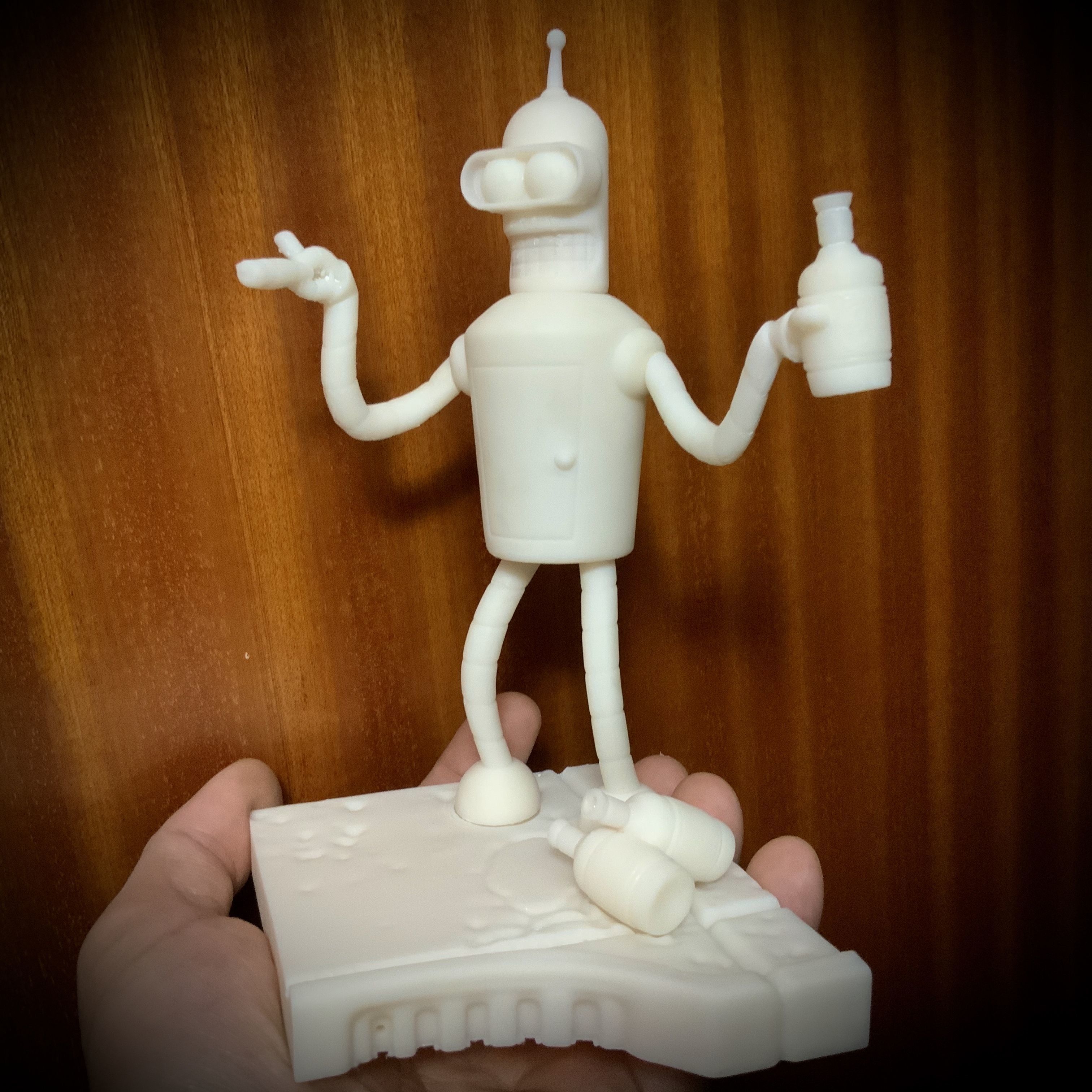 Drinking Bender statue from Futurama TV series 3D model 3D printable