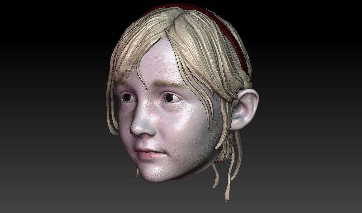 ONE6 Scale Head Sherry Birkin RE2 Remake 3D Print Model 3D Model 3D one6-scale-head-sherry-birkin-re2-remake-3d-print-model-3d-model-3d