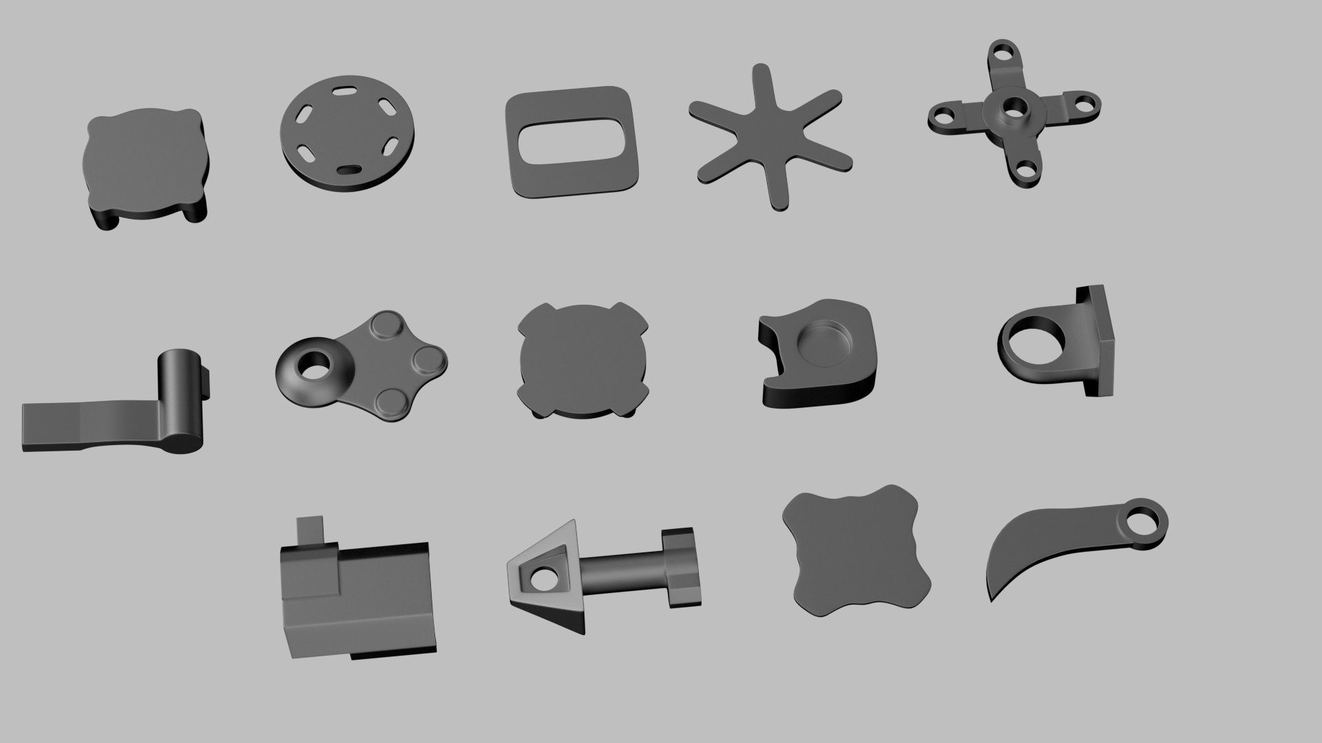 Engineering mechanical hardware parts 3D model CGTrader