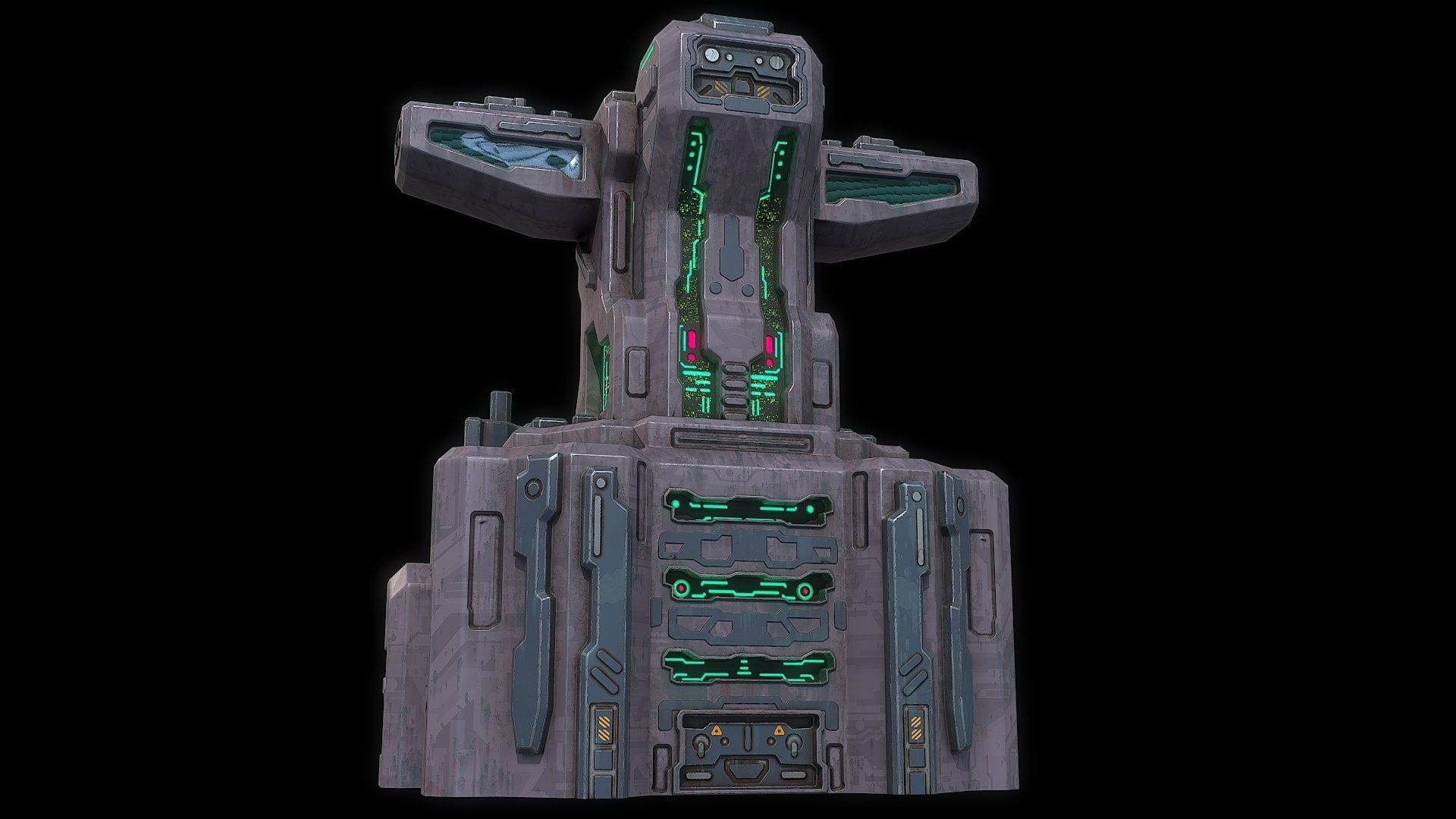 3D model Sci fi base building VR / AR / lowpoly CGTrader