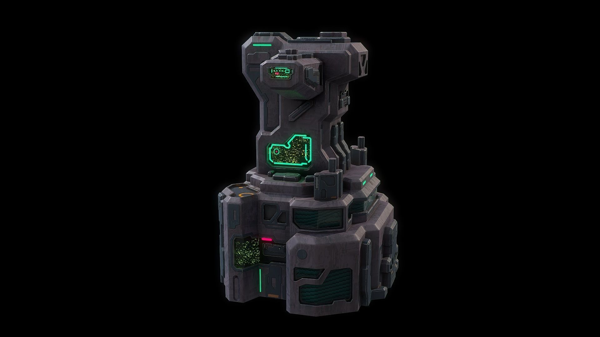 3D model Sci fi base building VR / AR / lowpoly CGTrader