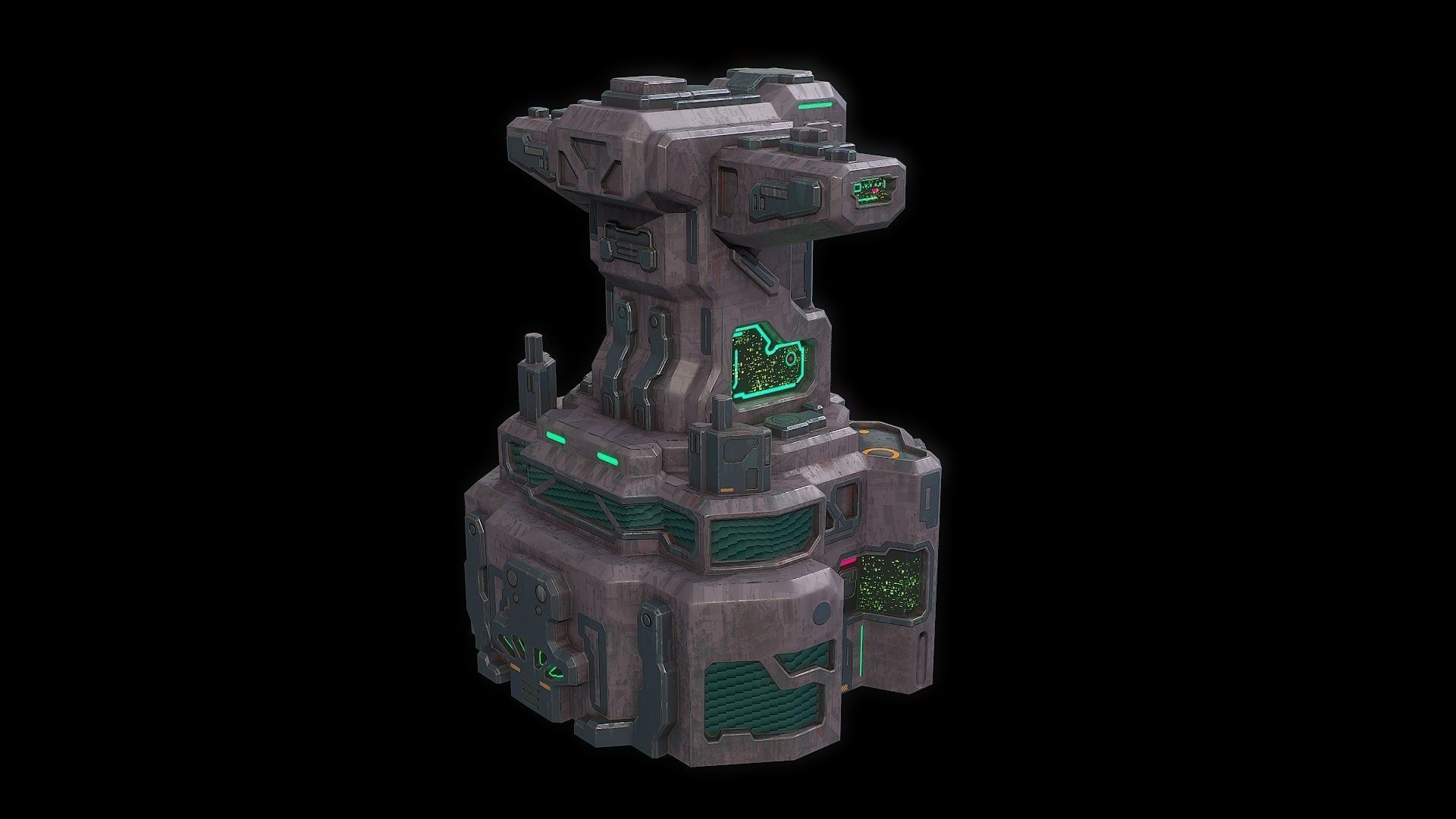 3D model Sci fi base building VR / AR / lowpoly CGTrader