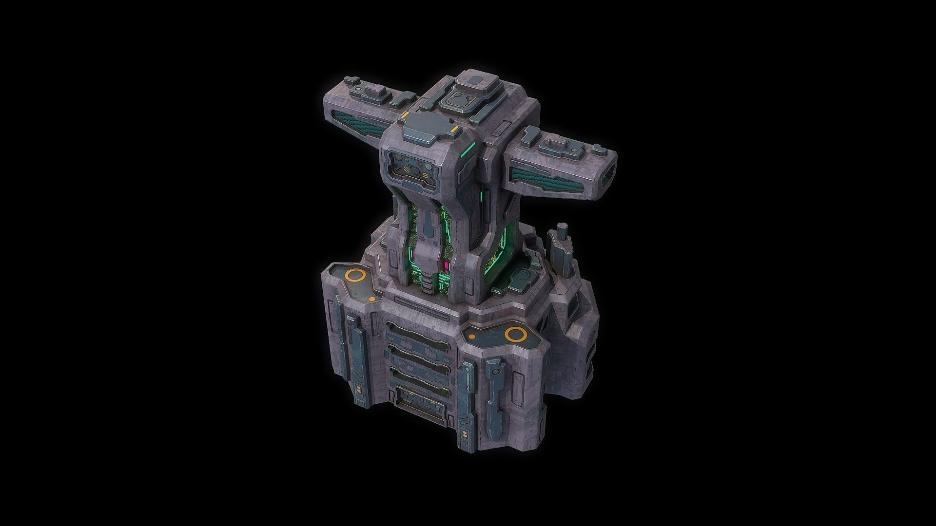 3D model Sci fi base building VR / AR / lowpoly CGTrader