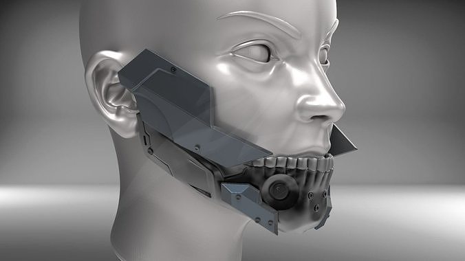 Cyborg Jaws Armor 3D model 3D printable | CGTrader