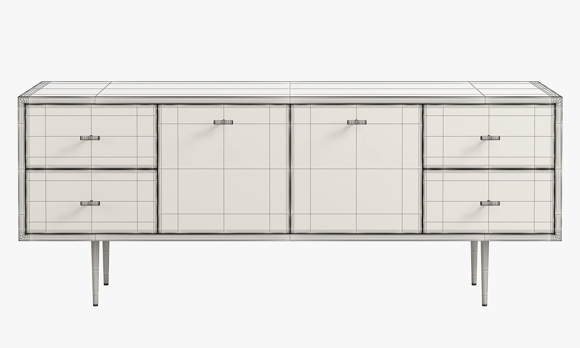 Joybird Aaro Small Media Console 3D model CGTrader