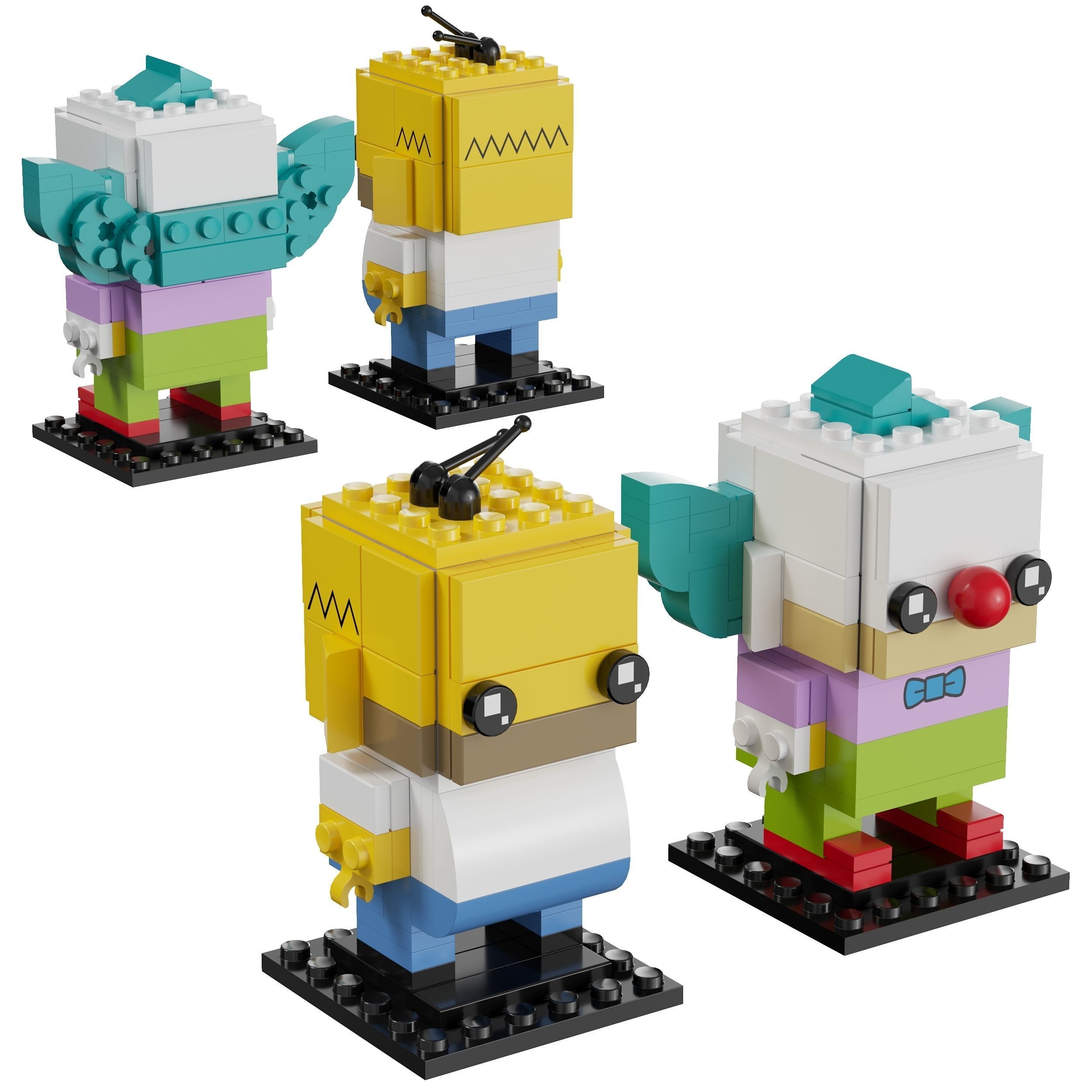 homer brickheadz