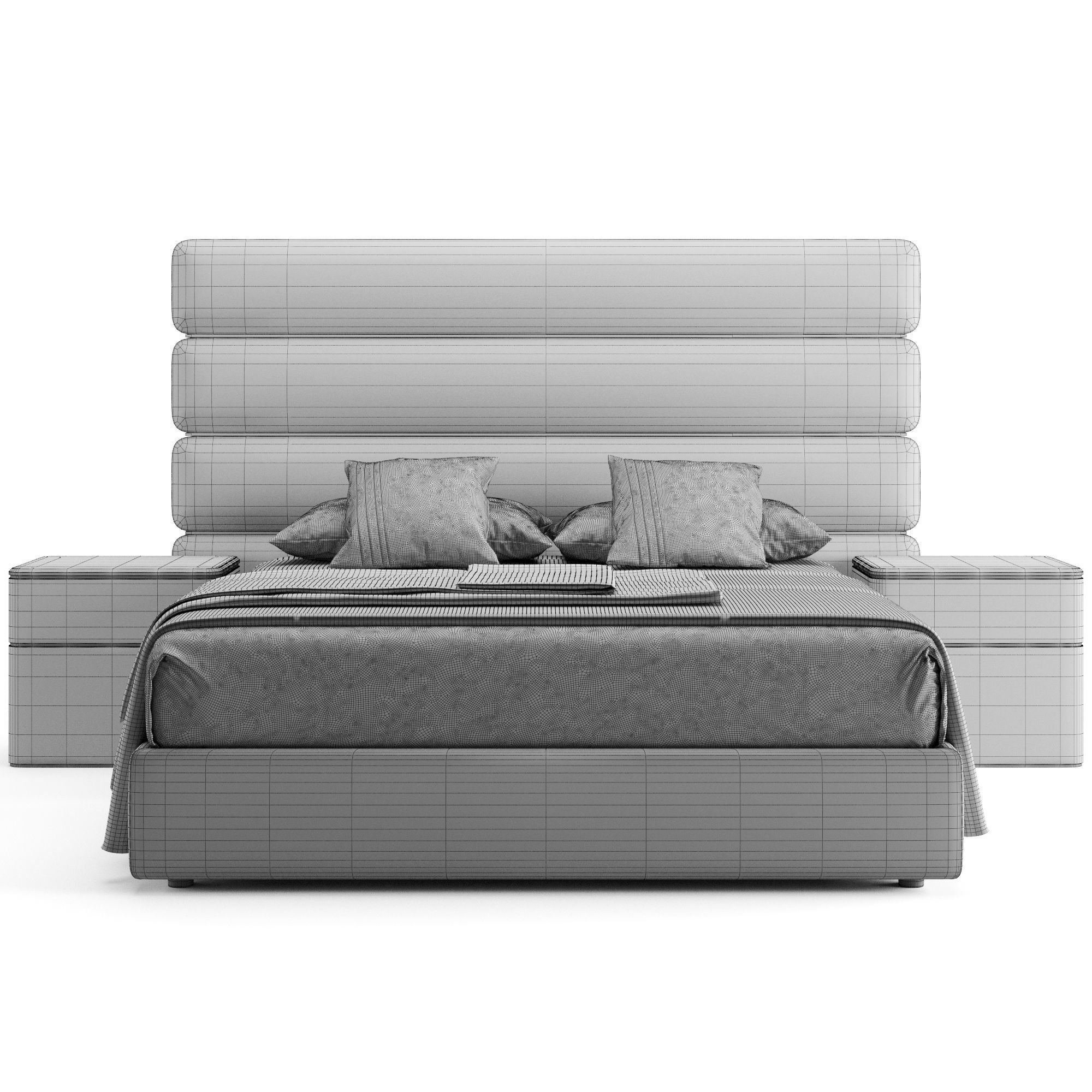 Fendi Casa Lambert Bed 3D model CGTrader