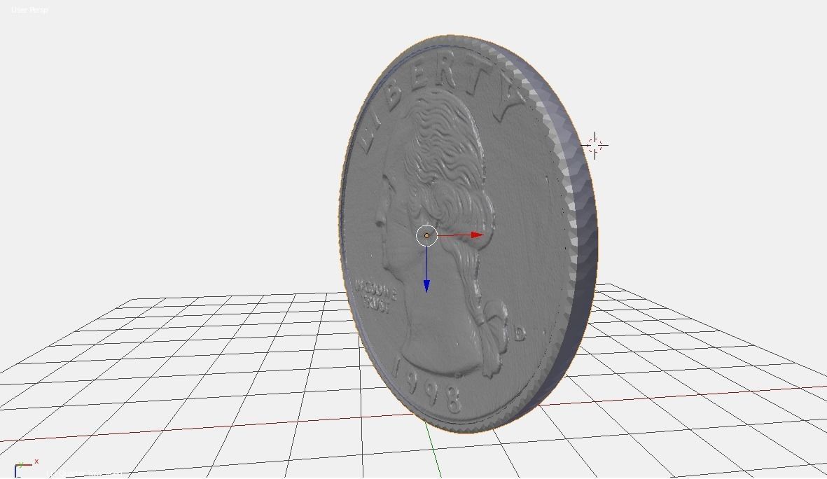 Quarter Coin 3D model 3D printable | CGTrader