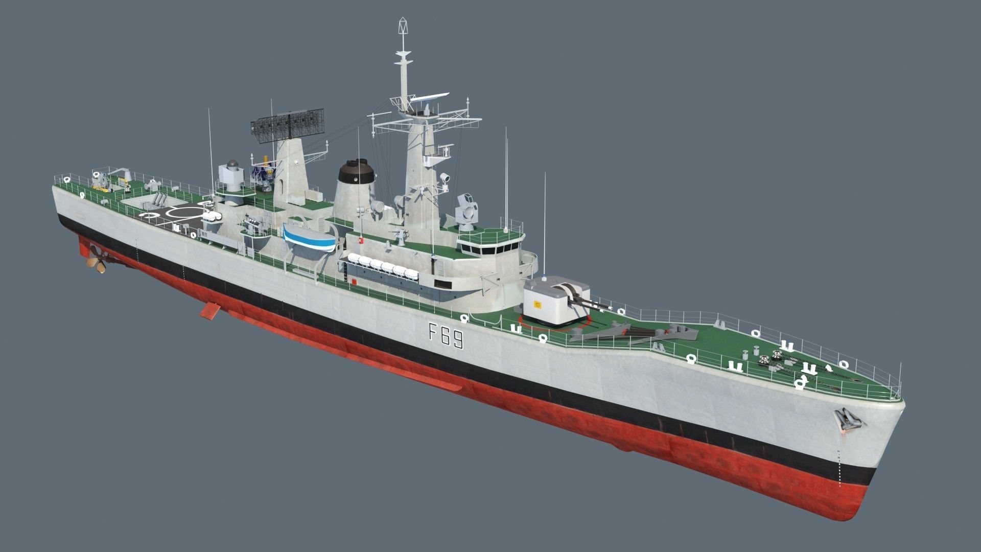 Leander Class Frigate 3D Model CGTrader leander-class-frigate-3d-model-cgtrader