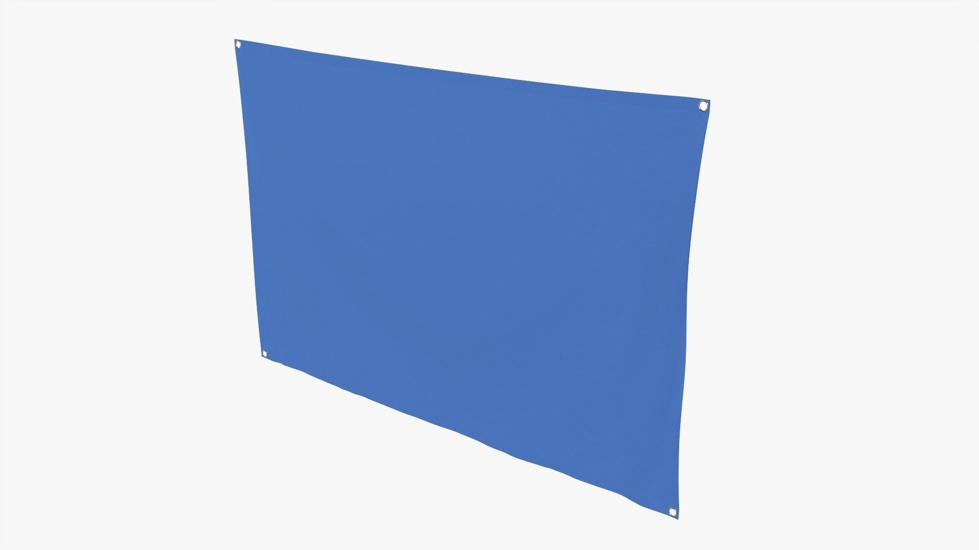 Hanging wall banner with eyelets mockup 3D model CGTrader