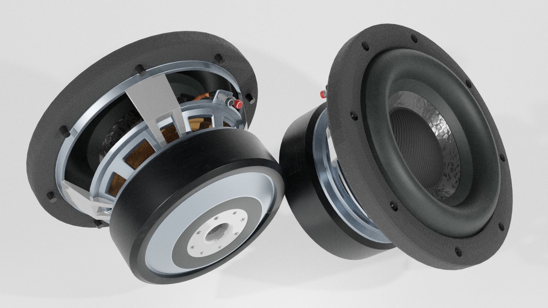 Woofer Speaker Clean 01 Blender 3d 3D model CGTrader