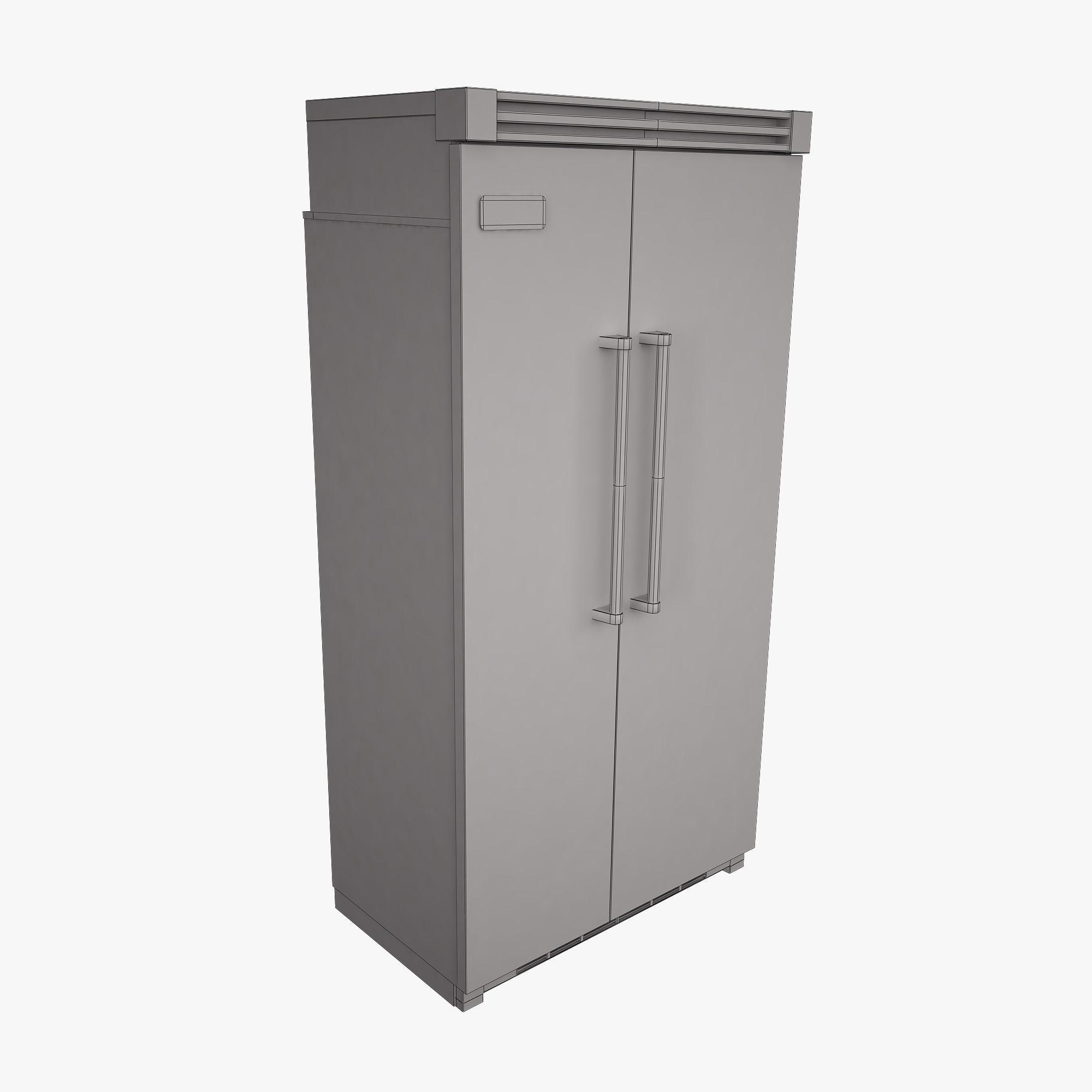 Viking Refrigerator 42VCSB 3D model CGTrader