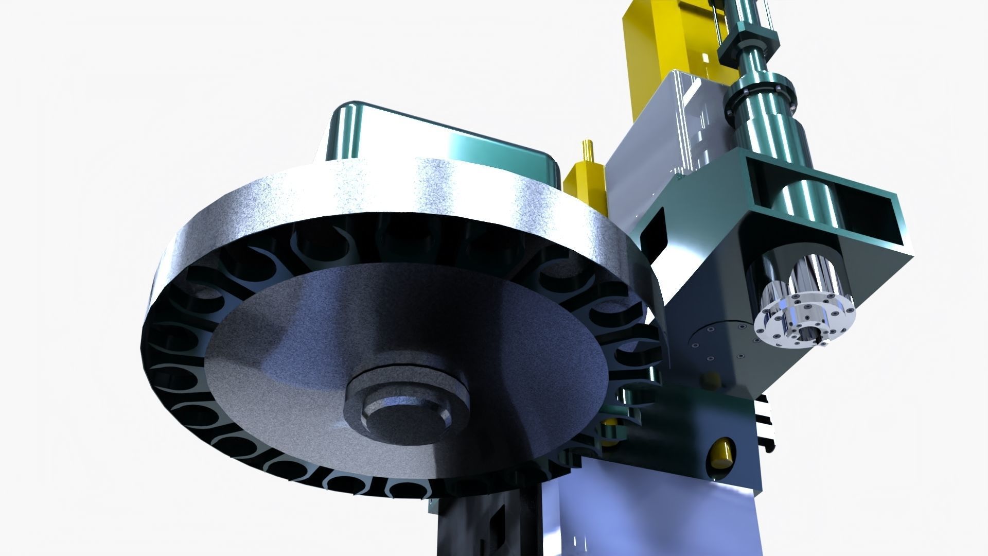Vertical Turning Machine SV-41H 3D model | CGTrader