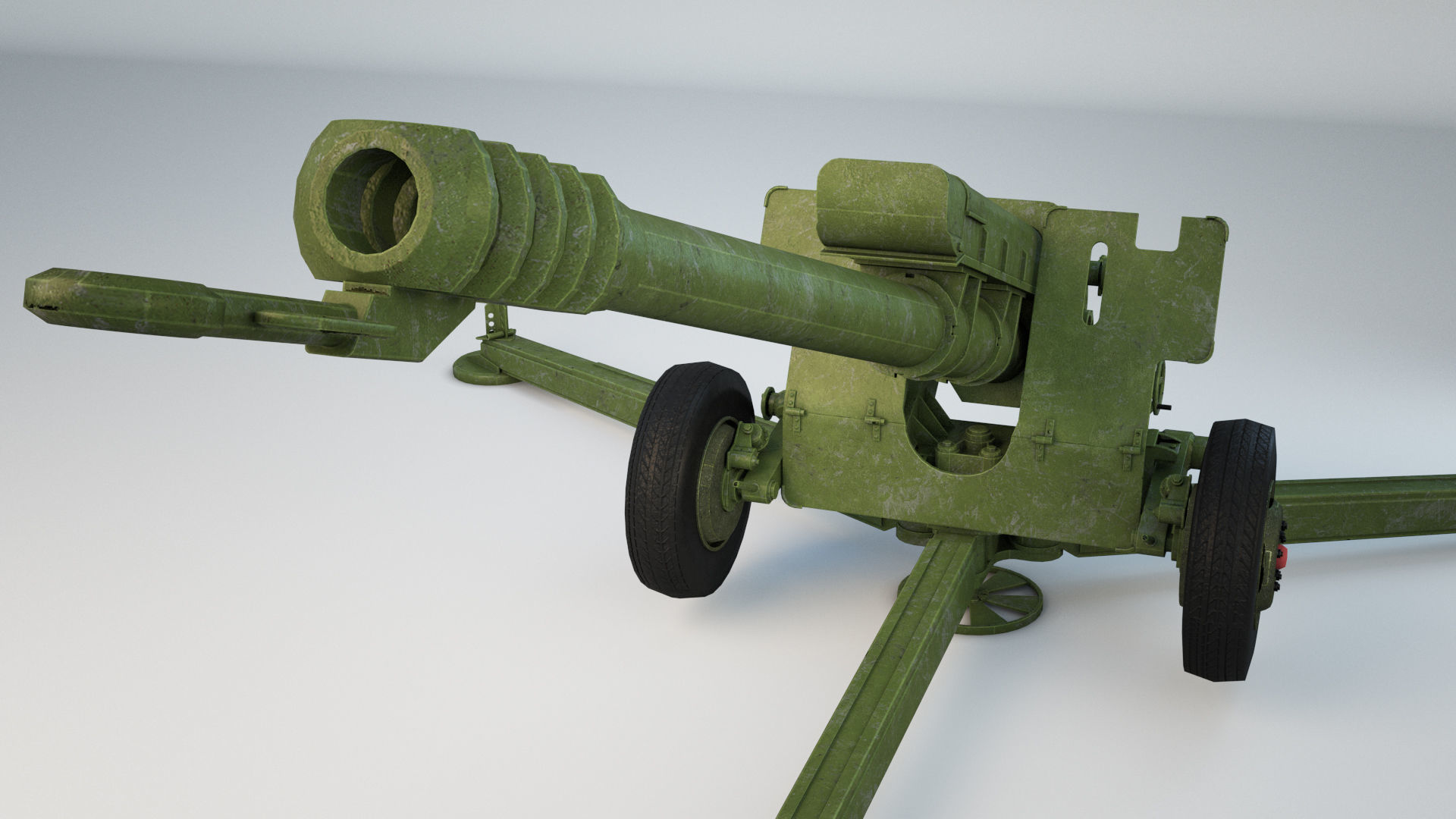 Artillery cannon 3D model CGTrader