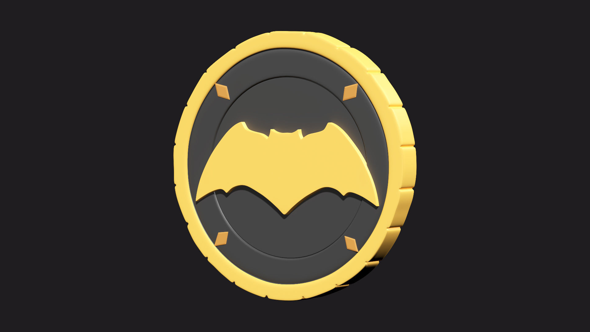 3D model Bat Coin VR / AR / lowpoly CGTrader
