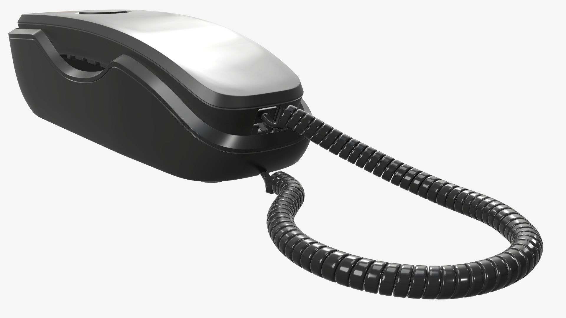 Corded phone compact 3D model CGTrader