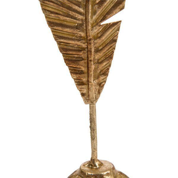 Gold Cheshire Metal Leaf Table Decor Sculpture Set 3D model CGTrader