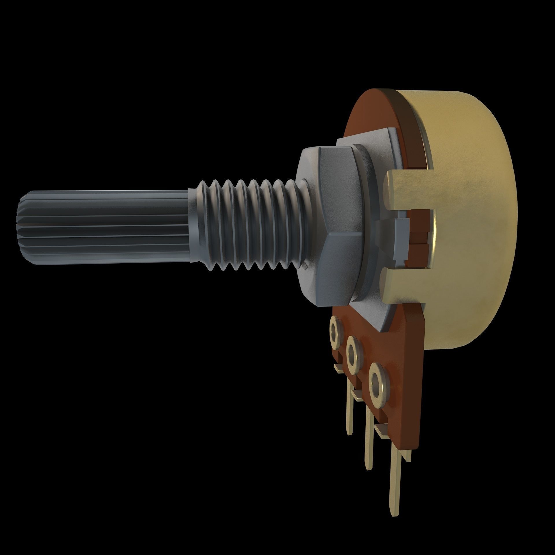 Potentiometer 3D model CGTrader