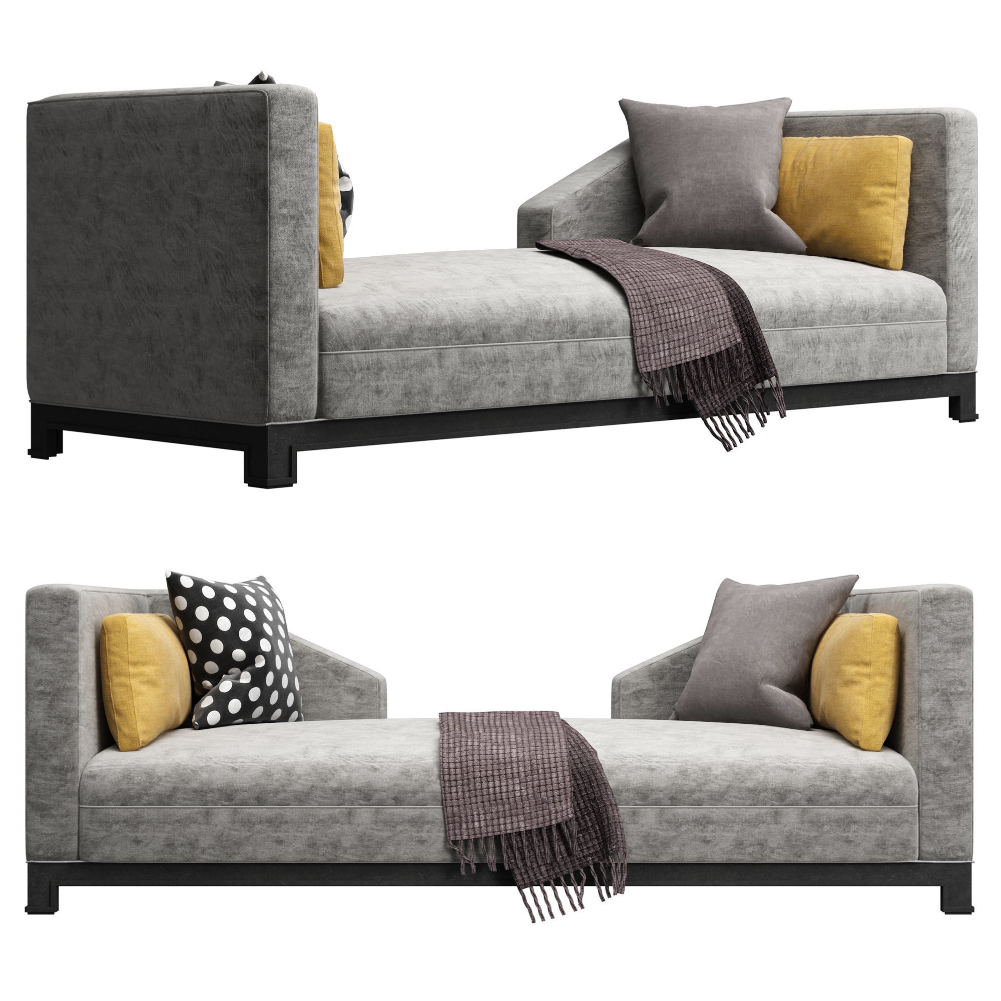 Wesley Hall Social Sofa 3D CGTrader