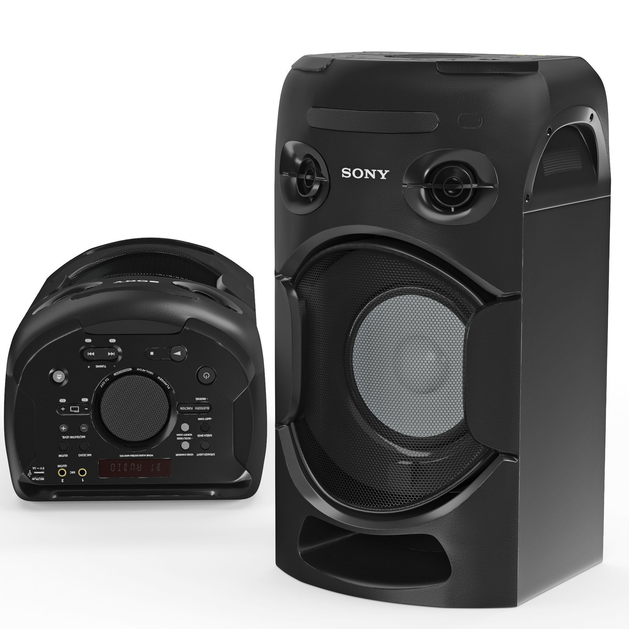 Audio system Sony MHCV21 3D model CGTrader
