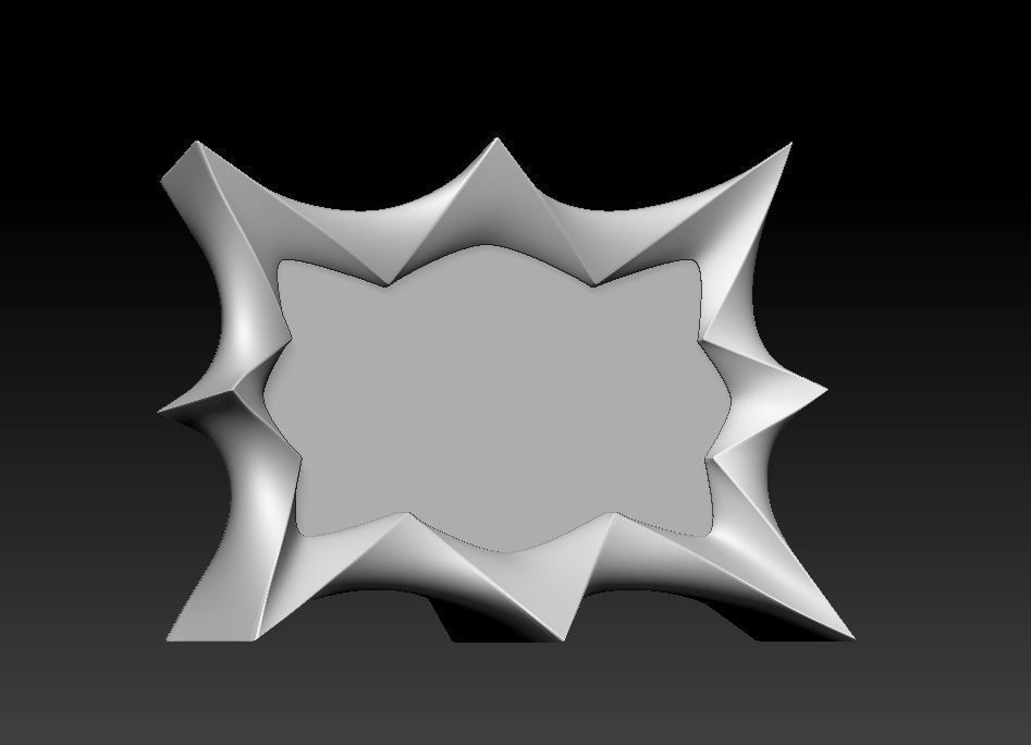 Star Photo Frame 3D model 3D printable CGTrader