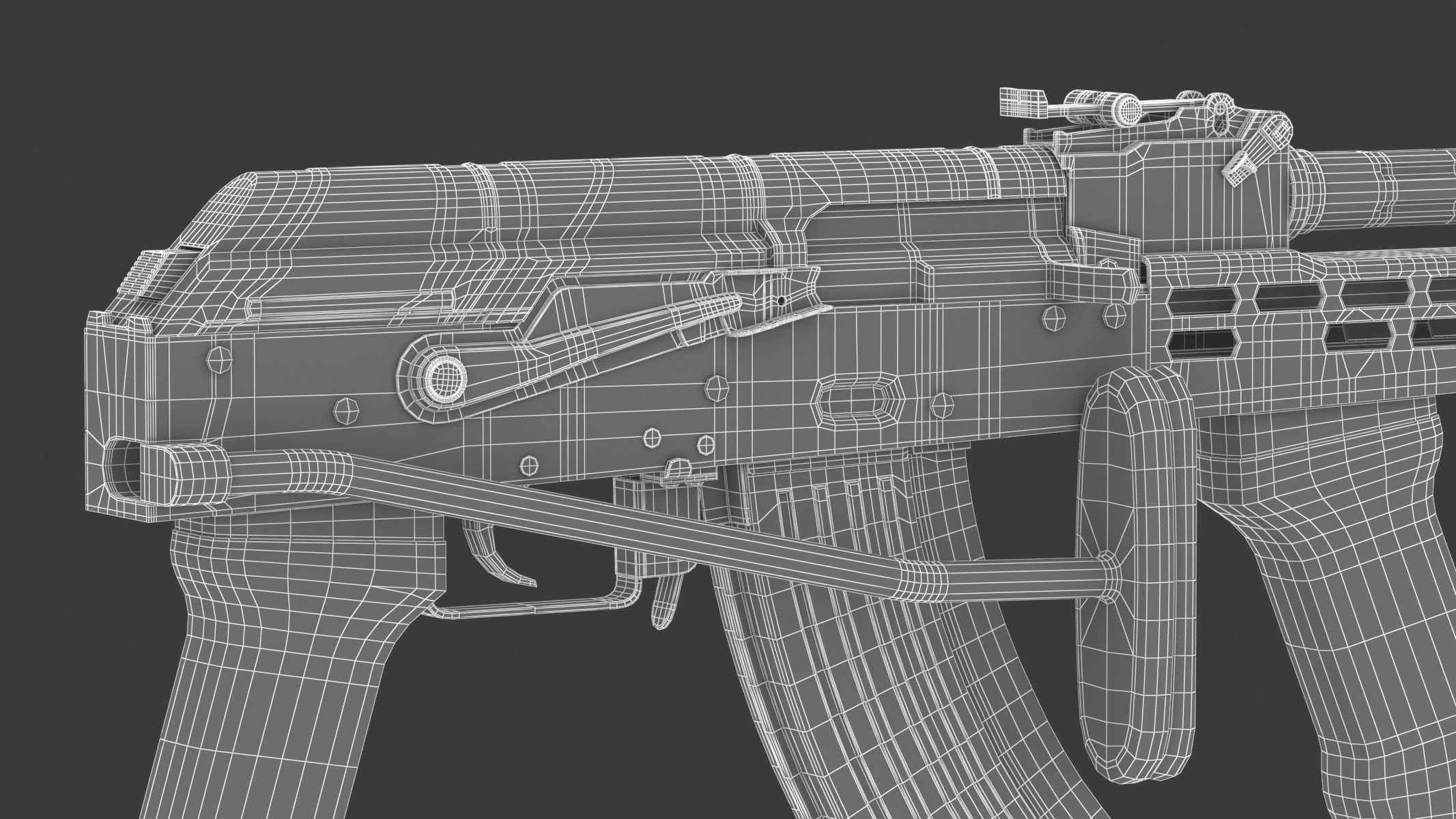AMD-65 Assault Rifle 3D model | CGTrader