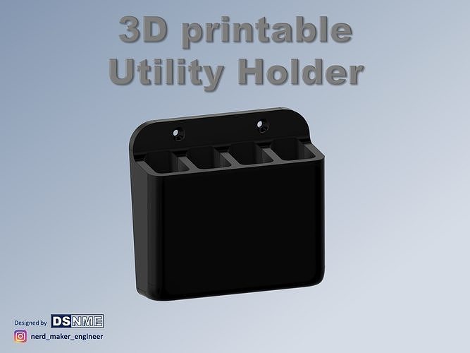 Bathroom Utility Holder free 3D model 3D printable | CGTrader