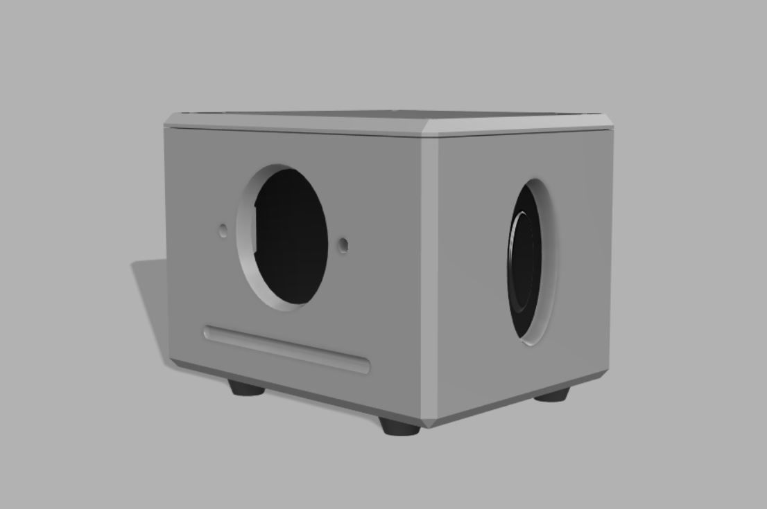 Subwoofer speaker housing bluetooth 3D model 3D printable CGTrader