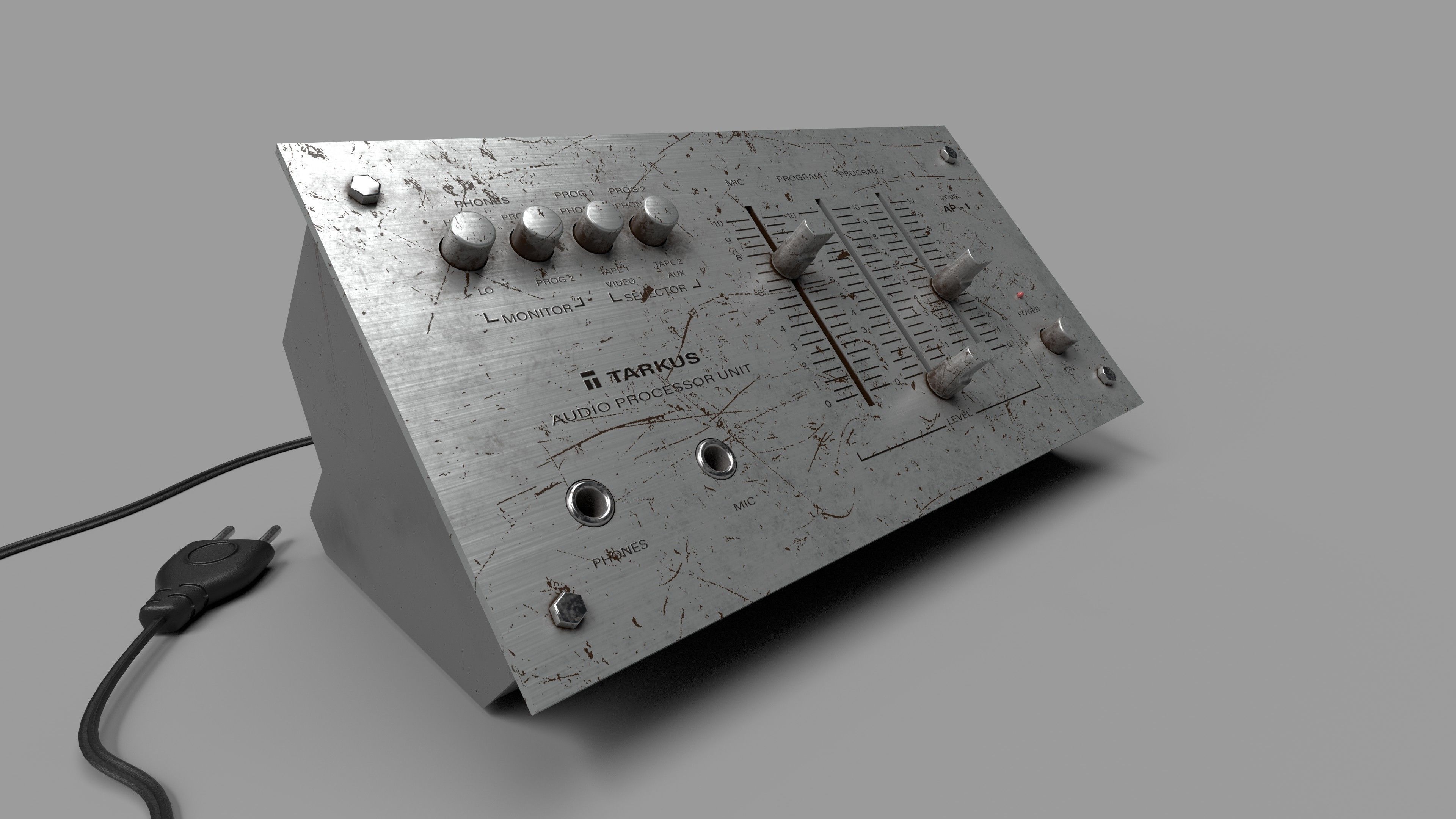 Vintage DJ Mixer 3D model CGTrader