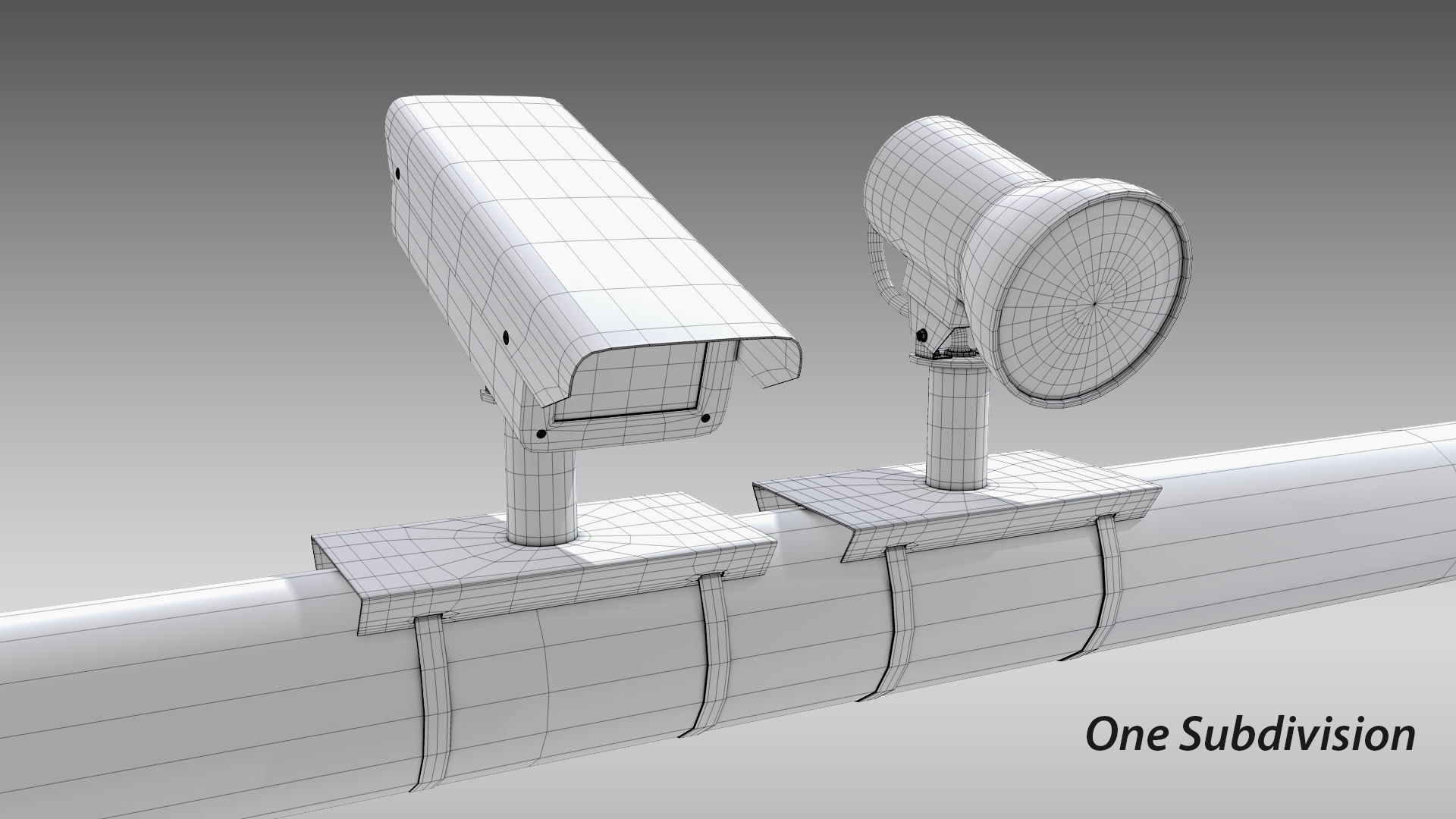 Intersection Traffic Light and Camera 3D model CGTrader