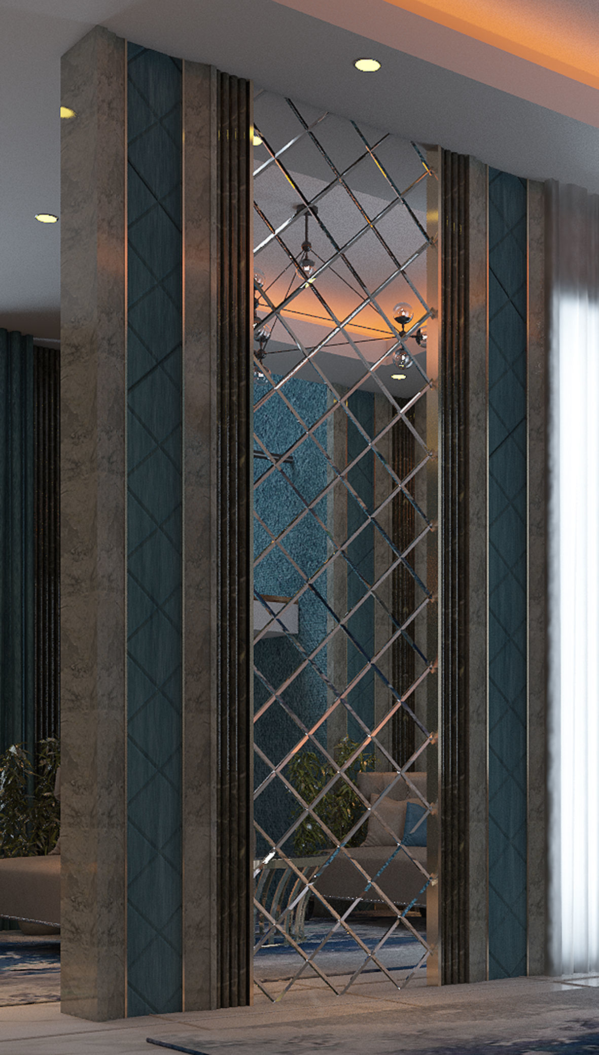 mirror cladding panel 3D model CGTrader