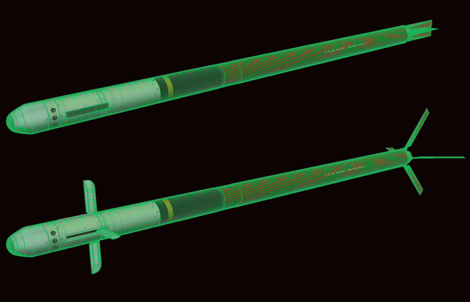FZ275 Laser Guided Rocket 3D model animated | CGTrader