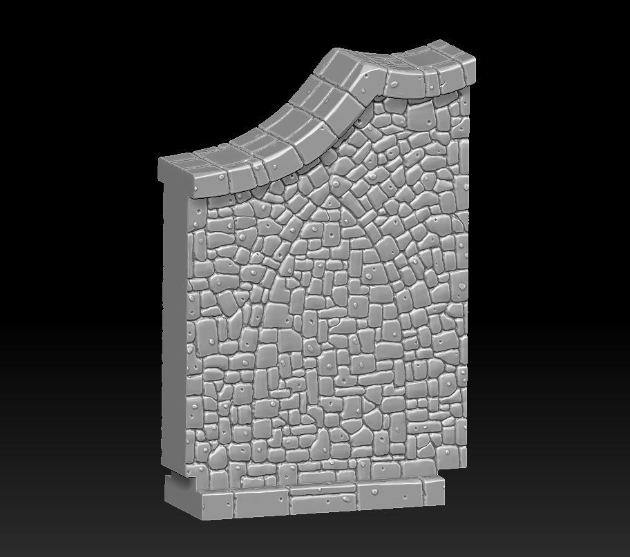 Fantasy wall 1 3d print 3D model 3D printable | CGTrader
